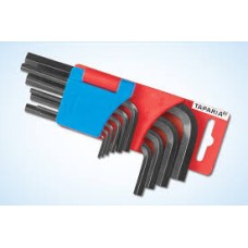 Taparia LN (Allen) Key Wrench Black Finish (TORX TYPE) Full Set